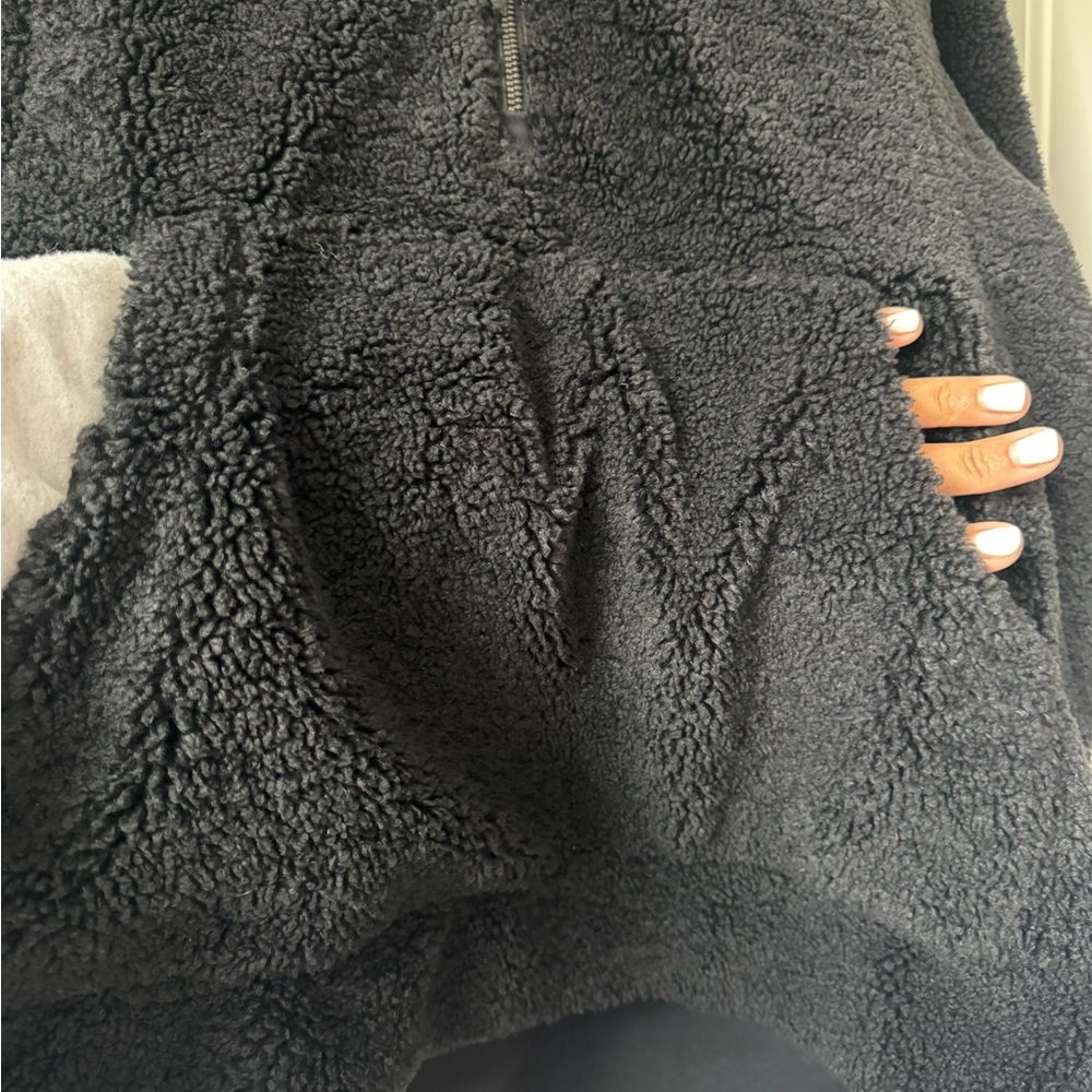 Scuba Oversized Fleece Funnel-Neck Half-Zip - Picture 4 of 8